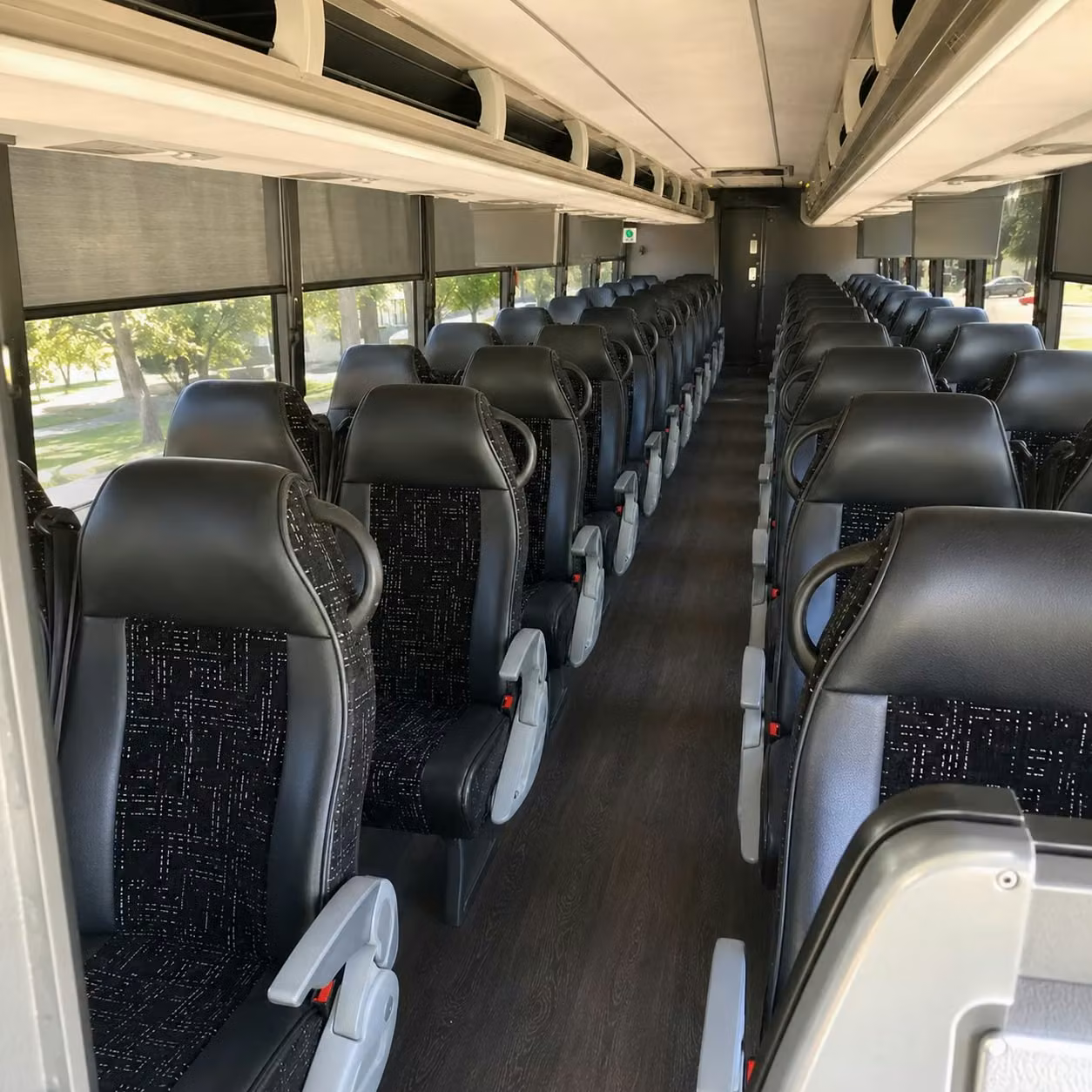bloomington charter bus interior gallery