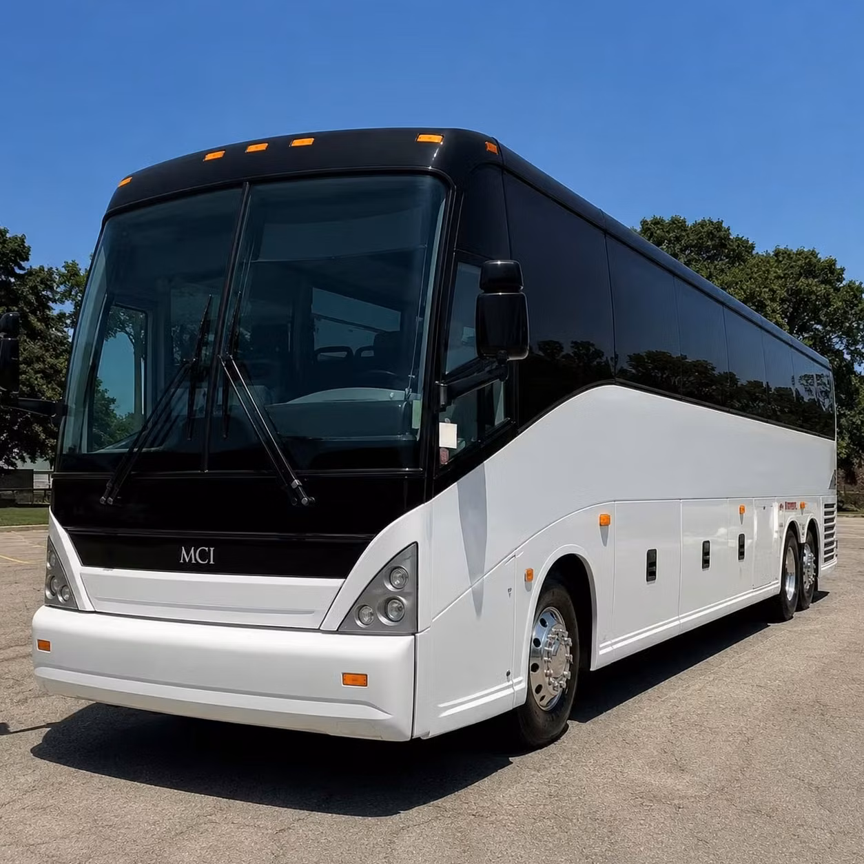 bloomington charter bus rental exterior