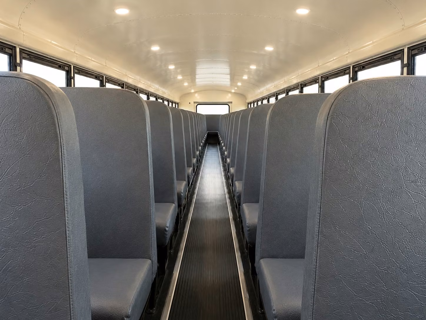 school bus inside